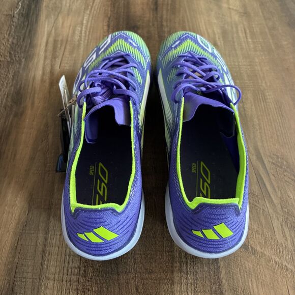 Adidas F50 Elite SG Soccer Cleats Men Size 9 Purple Rush Lucid Lemon JH7633 main image 9